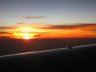 Sunset from a plane